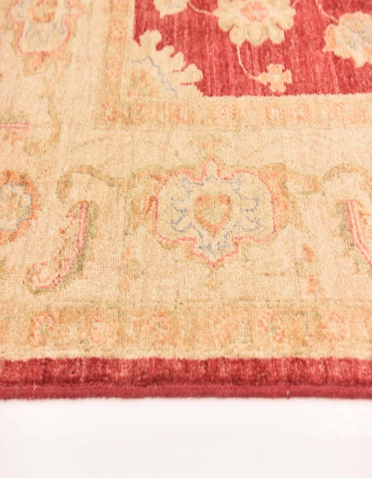 Detail image of  6' 9 x 9' 9  Hand Knotted Peshawar Ziegler Rug