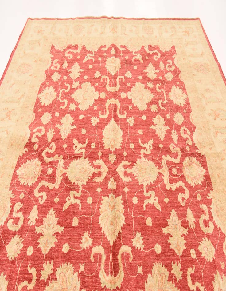 Detail image of  8' 3 x 11' 5  Hand Knotted Peshawar Ziegler Rug