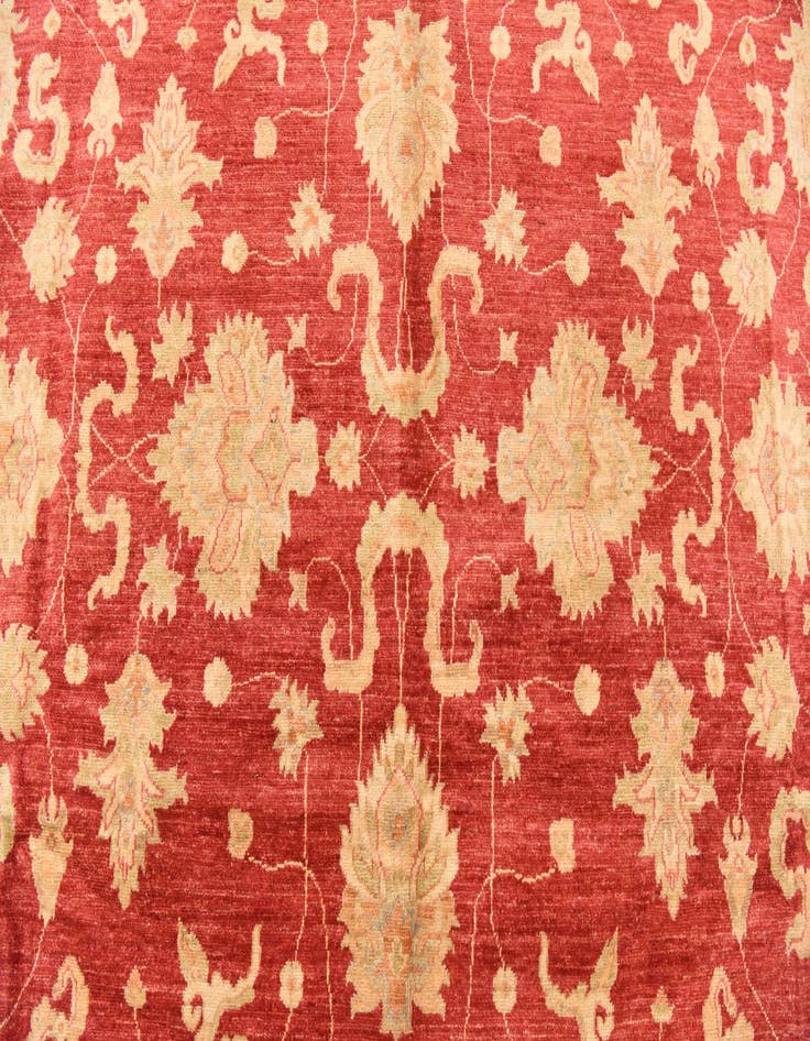 Detail image of  8' 3 x 11' 5  Hand Knotted Peshawar Ziegler Rug