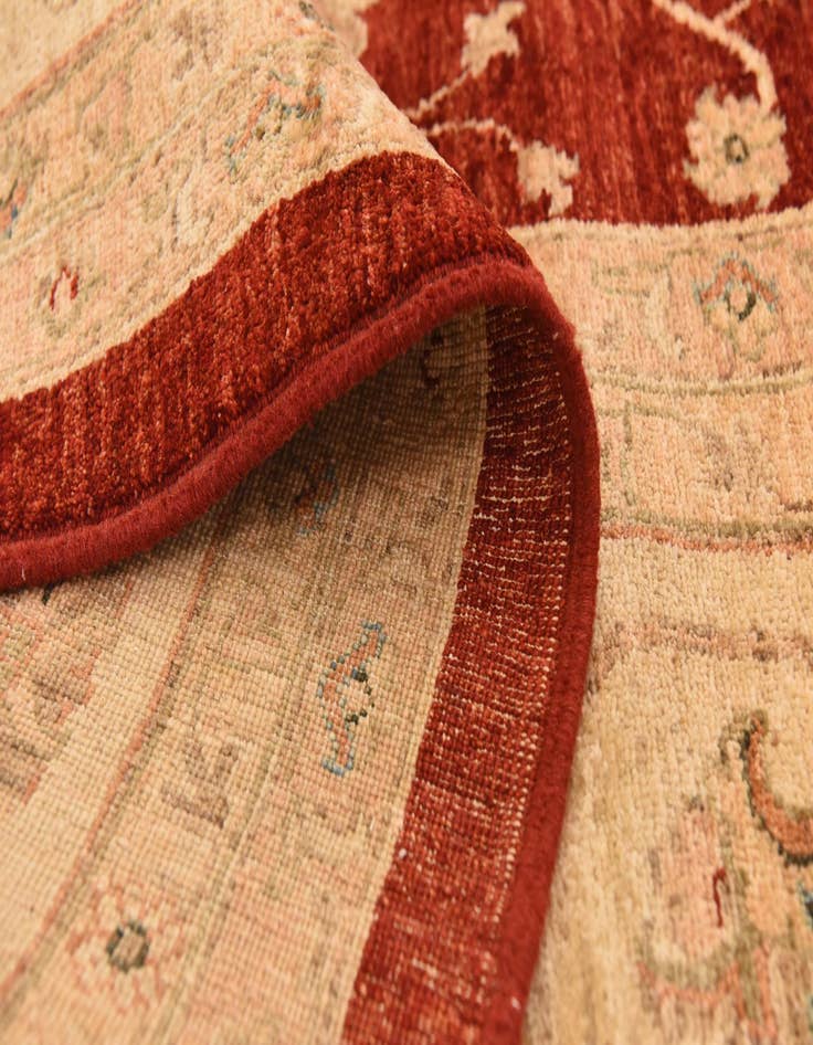 Detail image of  11' 5 x 16'  Hand Knotted Peshawar Ziegler Rug