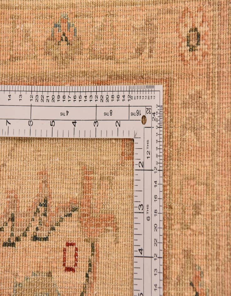 Detail image of  11' 5 x 16'  Hand Knotted Peshawar Ziegler Rug