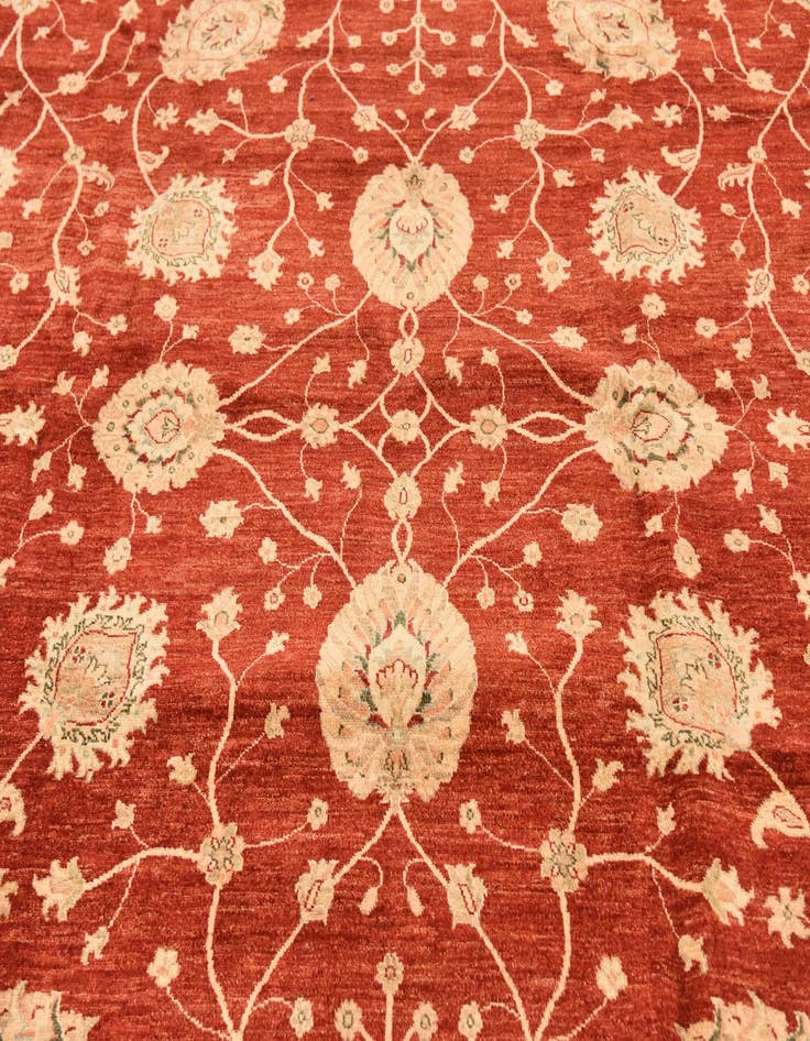 Detail image of  11' 5 x 16'  Hand Knotted Peshawar Ziegler Rug
