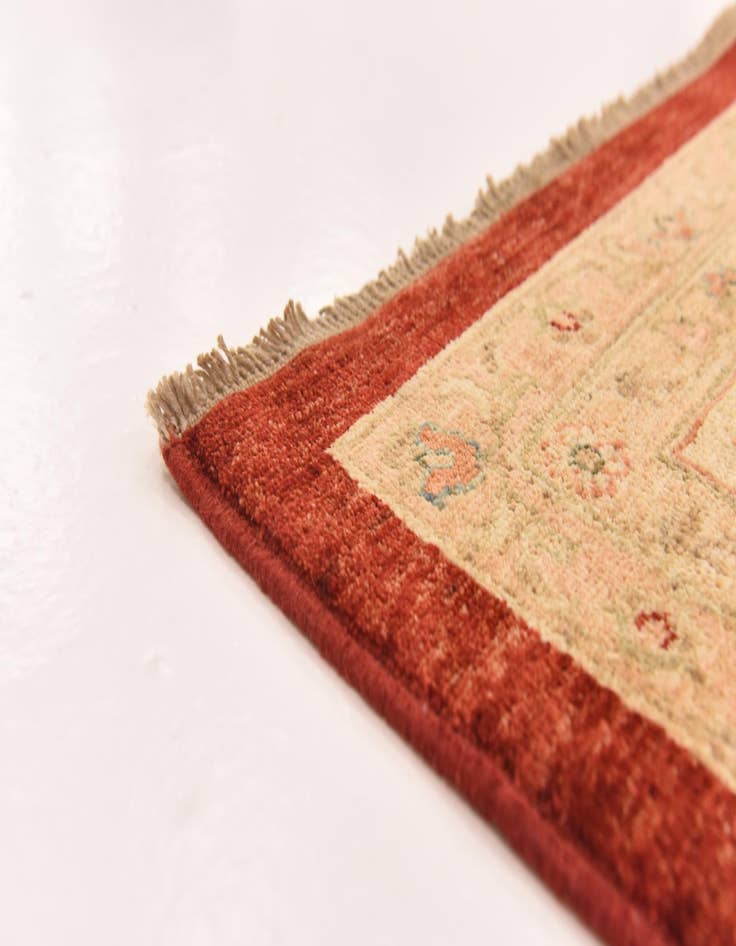 Detail image of  11' 5 x 16'  Hand Knotted Peshawar Ziegler Rug