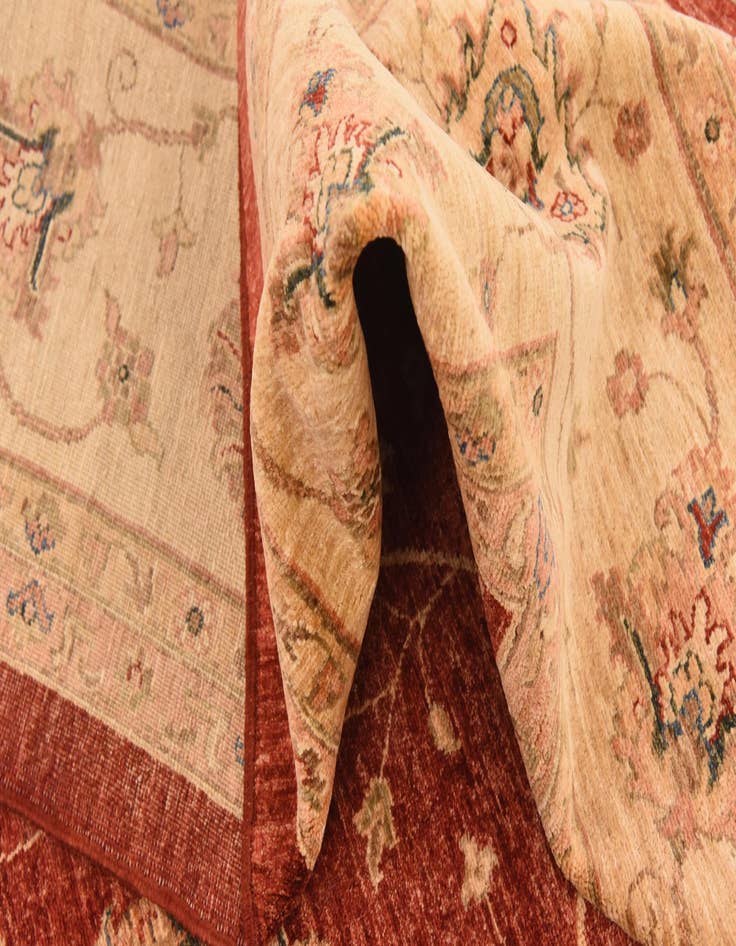 Detail image of  11' 5 x 16'  Hand Knotted Peshawar Ziegler Rug