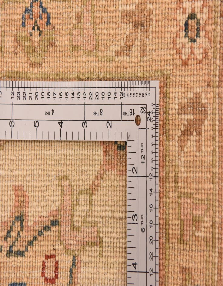 Detail image of  11' 5 x 16'  Hand Knotted Peshawar Ziegler Rug