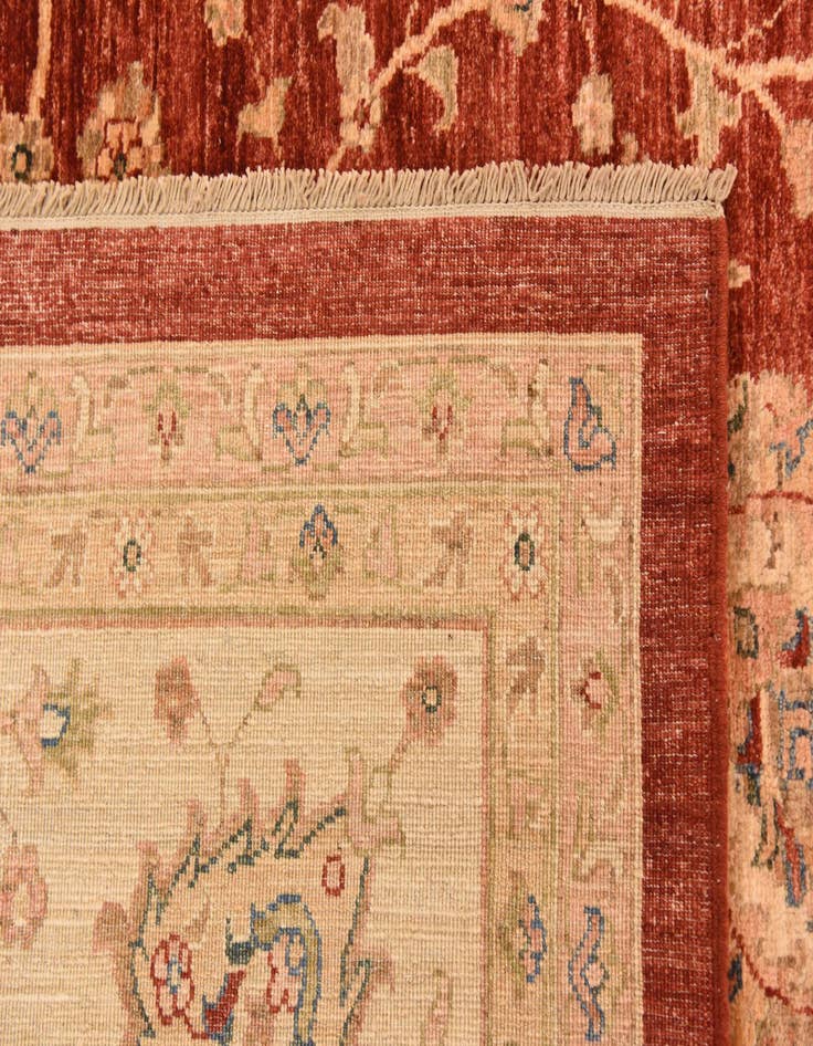 Detail image of  11' 5 x 16'  Hand Knotted Peshawar Ziegler Rug