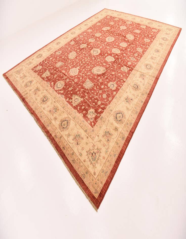 Detail image of  11' 5 x 16'  Hand Knotted Peshawar Ziegler Rug