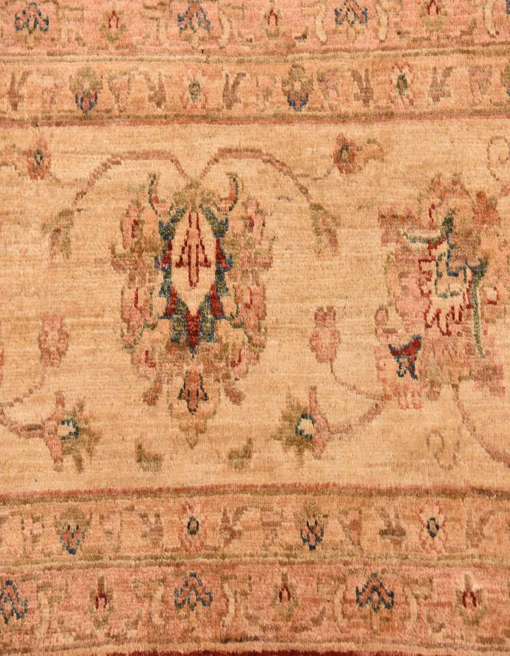 Detail image of  11' 5 x 16'  Hand Knotted Peshawar Ziegler Rug