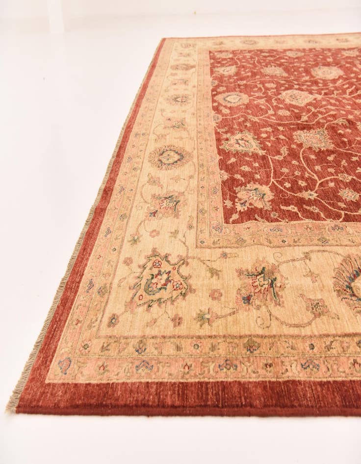 Detail image of  11' 5 x 16'  Hand Knotted Peshawar Ziegler Rug