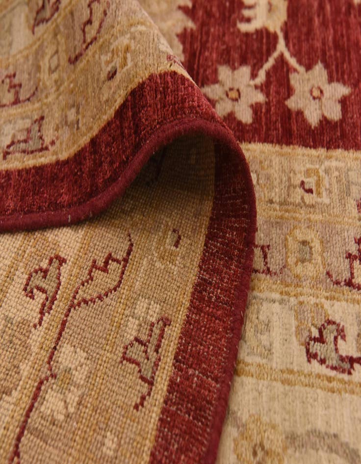 Detail image of  12' x 18' 6  Hand Knotted Peshawar Ziegler Rug