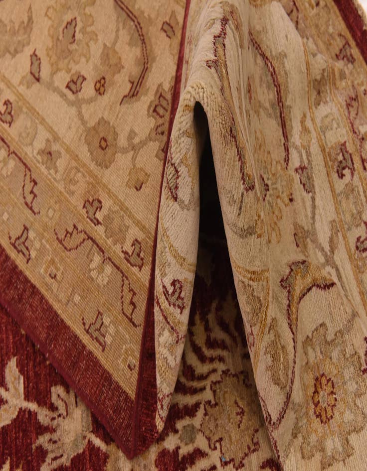 Detail image of  12' x 18' 6  Hand Knotted Peshawar Ziegler Rug