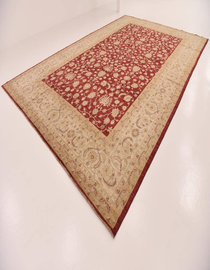 Detail image of  12' x 18' 6  Hand Knotted Peshawar Ziegler Rug