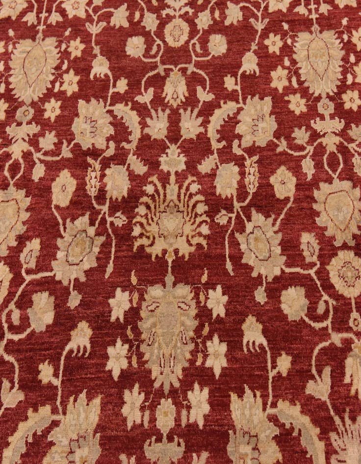 Detail image of  12' x 18' 6  Hand Knotted Peshawar Ziegler Rug