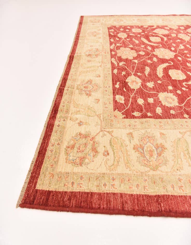 Detail image of  8' 3 x 9' 10  Hand Knotted Peshawar Ziegler Rug