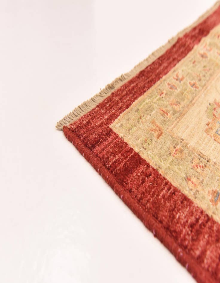 Detail image of  8' 3 x 9' 10  Hand Knotted Peshawar Ziegler Rug