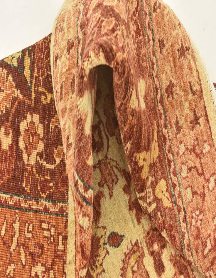 Detail image of  6' 8 x 8' 1  Hand Knotted Peshawar Ziegler Rug