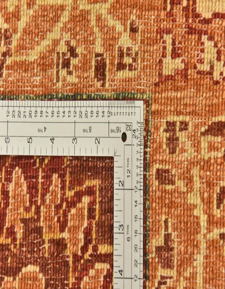 Detail image of  6' 8 x 8' 1  Hand Knotted Peshawar Ziegler Rug