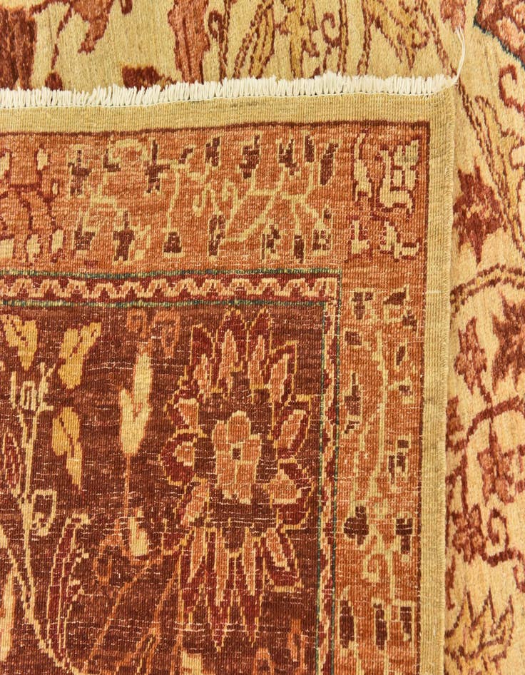 Detail image of  6' 8 x 8' 1  Hand Knotted Peshawar Ziegler Rug