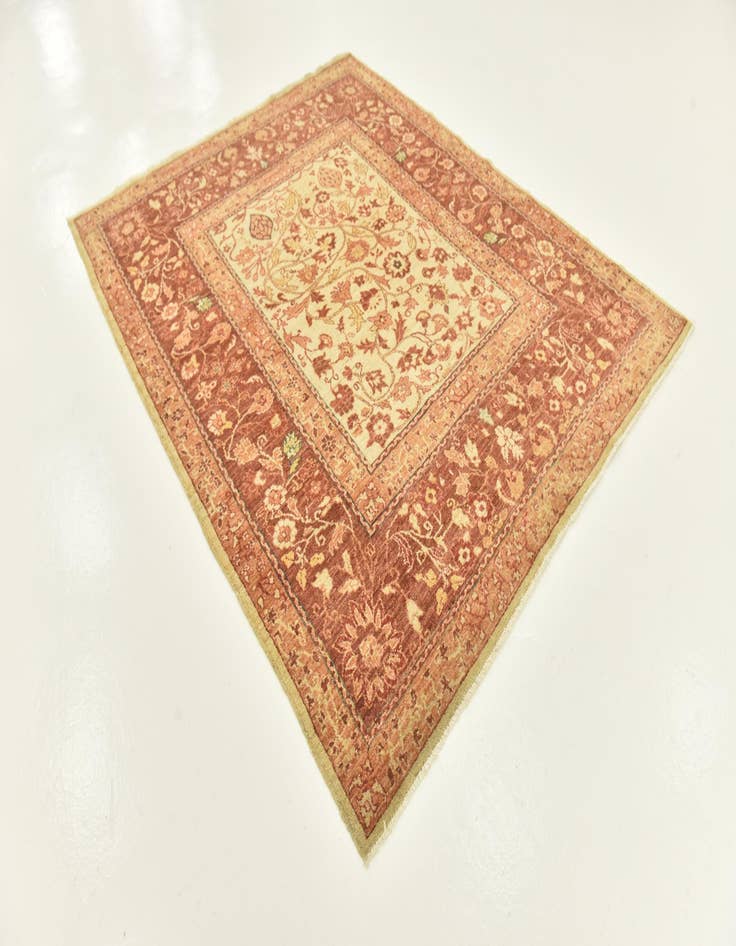 Detail image of  6' 8 x 8' 1  Hand Knotted Peshawar Ziegler Rug