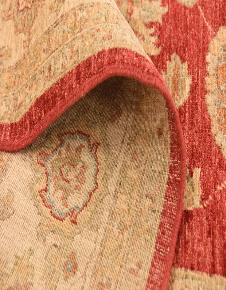 Detail image of  8' 7 x 9' 10  Hand Knotted Peshawar Ziegler Rug