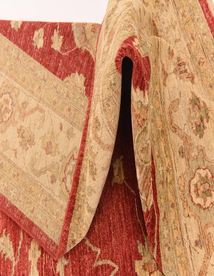 Detail image of  8' 7 x 9' 10  Hand Knotted Peshawar Ziegler Rug