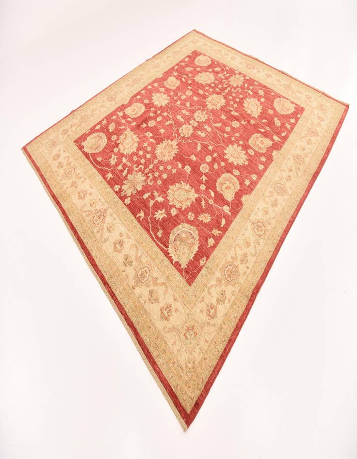 Detail image of  8' 7 x 9' 10  Hand Knotted Peshawar Ziegler Rug