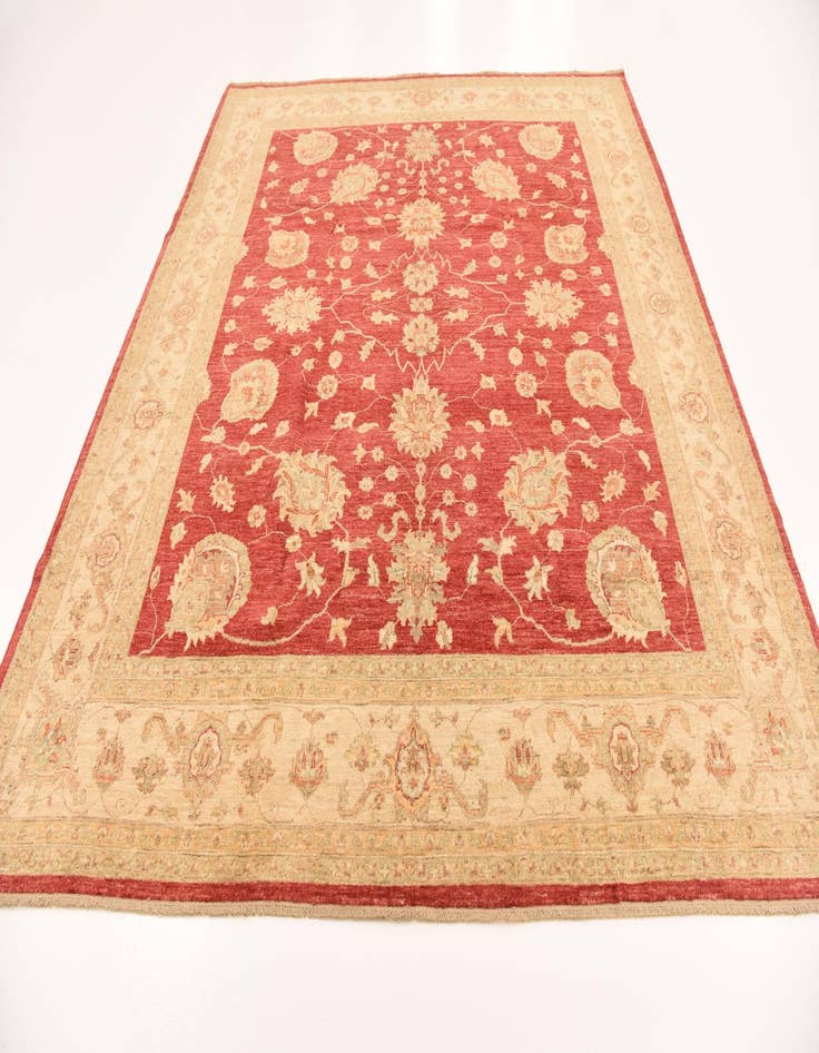 Detail image of  8' 7 x 9' 10  Hand Knotted Peshawar Ziegler Rug