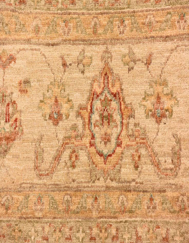 Detail image of  8' 7 x 9' 10  Hand Knotted Peshawar Ziegler Rug