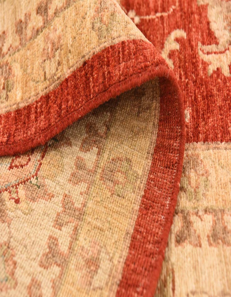 Detail image of  8' 3 x 9' 8  Hand Knotted Peshawar Ziegler Rug