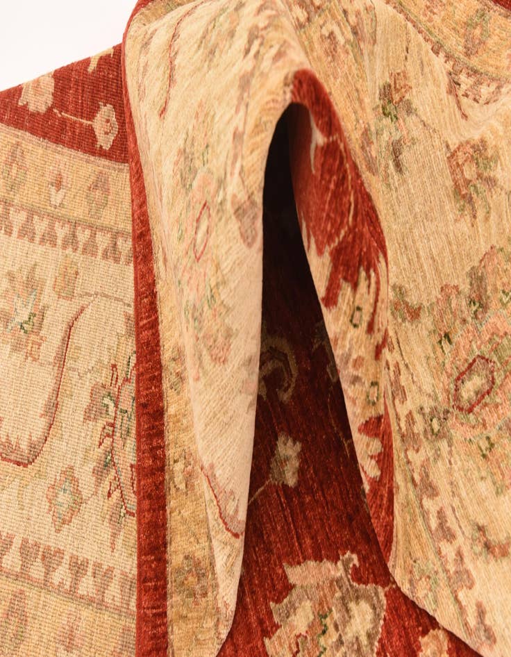 Detail image of  8' 3 x 9' 8  Hand Knotted Peshawar Ziegler Rug