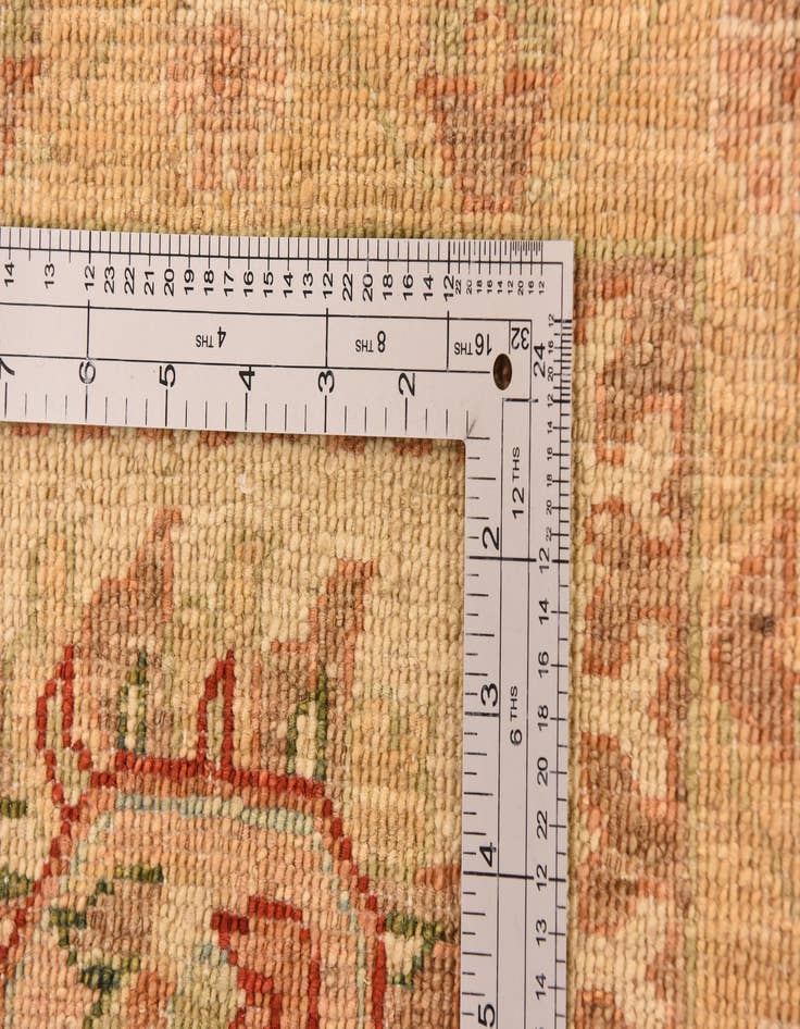 Detail image of  8' 3 x 9' 8  Hand Knotted Peshawar Ziegler Rug