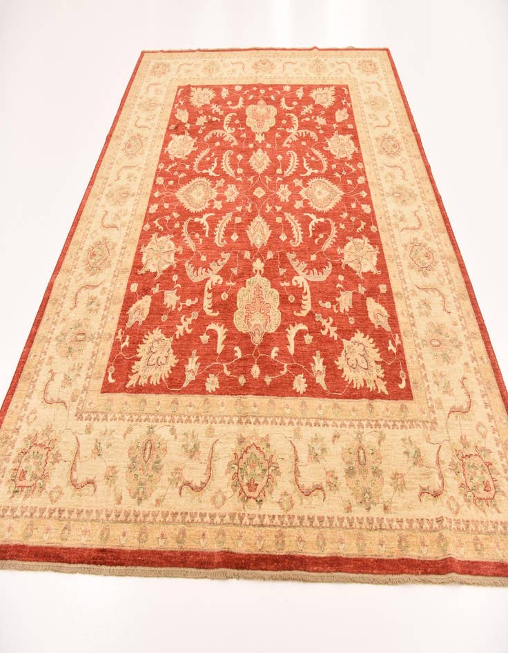 Detail image of  8' 3 x 9' 8  Hand Knotted Peshawar Ziegler Rug