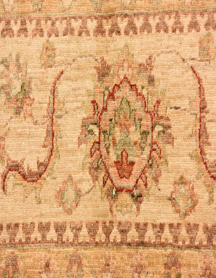 Detail image of  8' 3 x 9' 8  Hand Knotted Peshawar Ziegler Rug