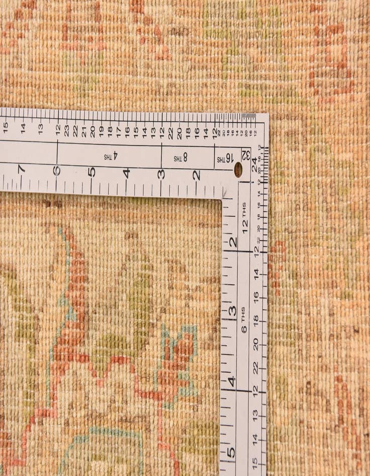 Detail image of  8' 5 x 9' 9  Hand Knotted Peshawar Ziegler Rug