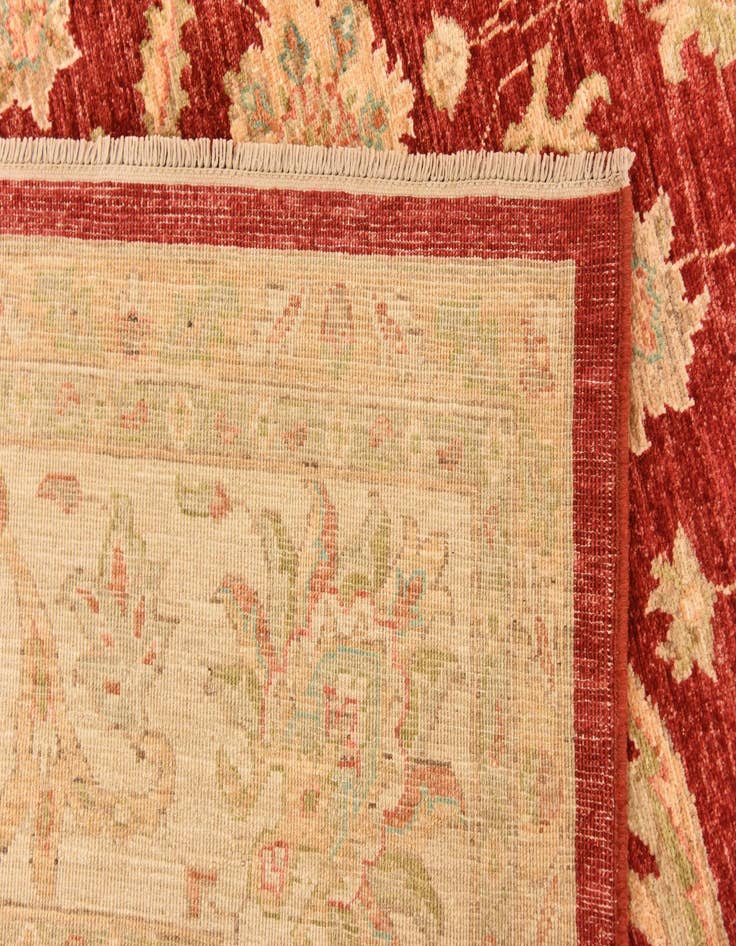 Detail image of  8' 5 x 9' 9  Hand Knotted Peshawar Ziegler Rug