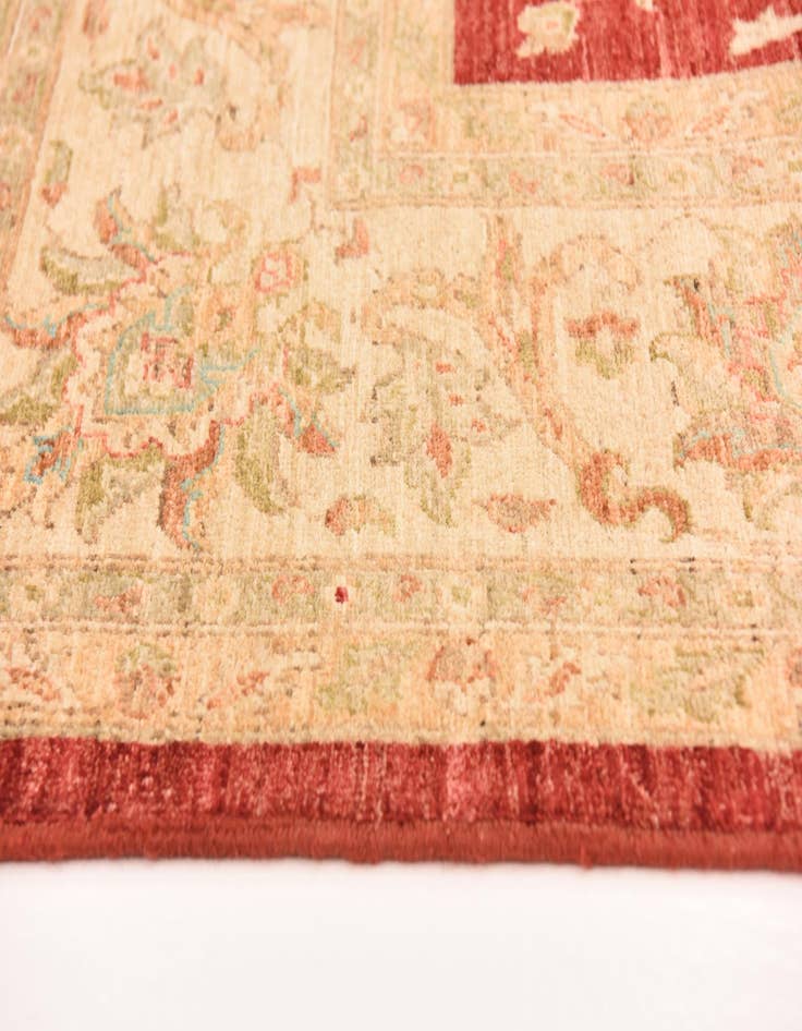 Detail image of  8' 5 x 9' 9  Hand Knotted Peshawar Ziegler Rug