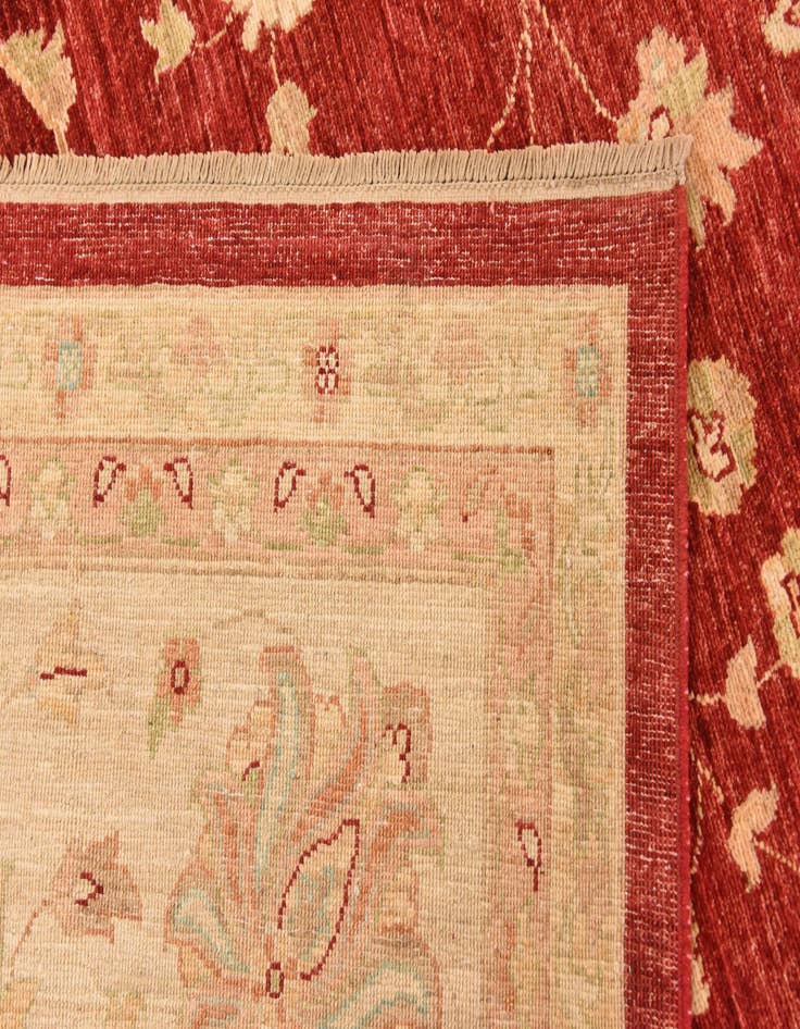 Detail image of  10' 3 x 12' 8  Hand Knotted Peshawar Ziegler Rug