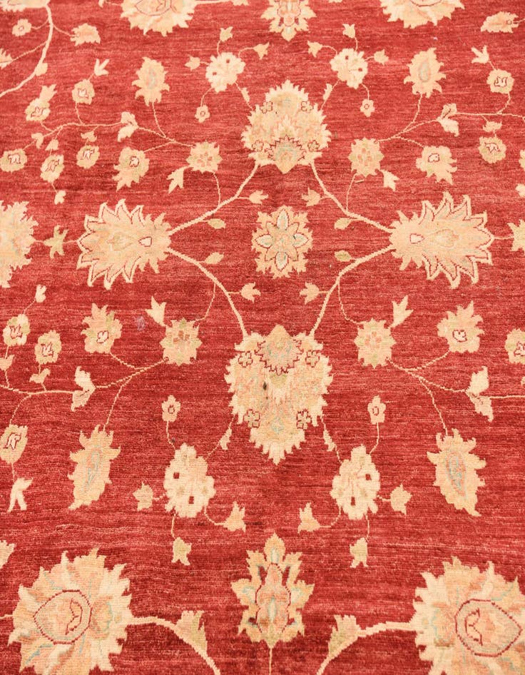 Detail image of  10' 3 x 12' 8  Hand Knotted Peshawar Ziegler Rug