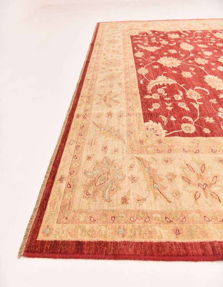 Detail image of  10' 3 x 12' 8  Hand Knotted Peshawar Ziegler Rug