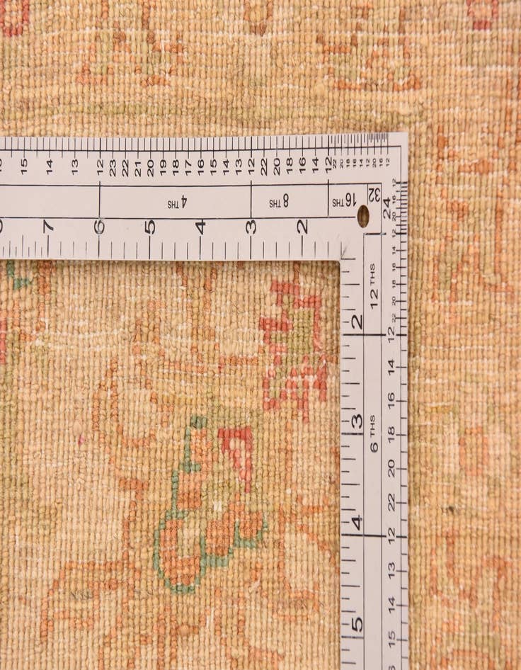 Detail image of  6' 10 x 9' 9  Hand Knotted Peshawar Ziegler Rug