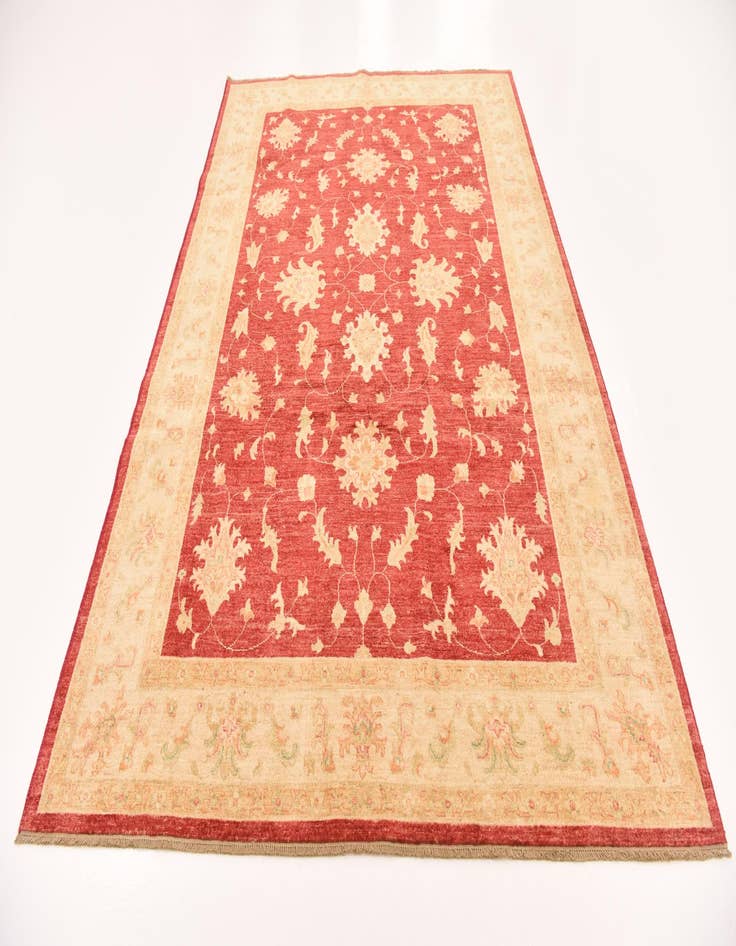 Detail image of  6' 10 x 9' 9  Hand Knotted Peshawar Ziegler Rug