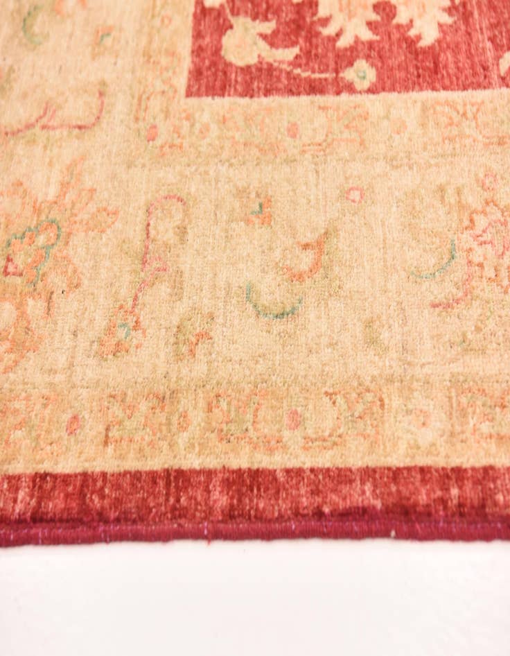 Detail image of  6' 10 x 9' 9  Hand Knotted Peshawar Ziegler Rug