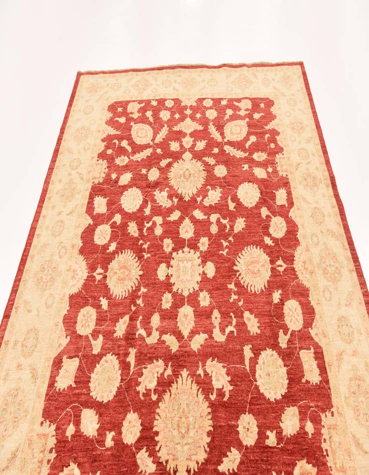 Detail image of  6' 6 x 9' 8  Hand Knotted Peshawar Ziegler Rug