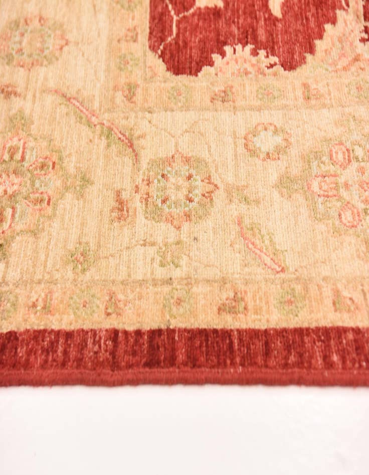 Detail image of  6' 6 x 9' 8  Hand Knotted Peshawar Ziegler Rug