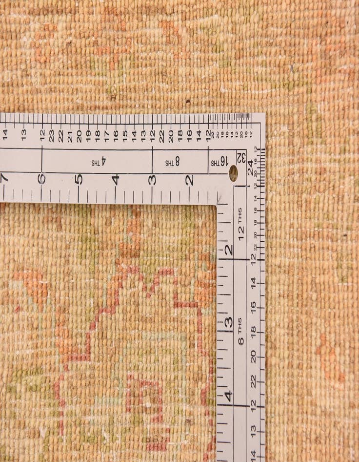 Detail image of  6' 6 x 9' 9  Hand Knotted Peshawar Ziegler Rug