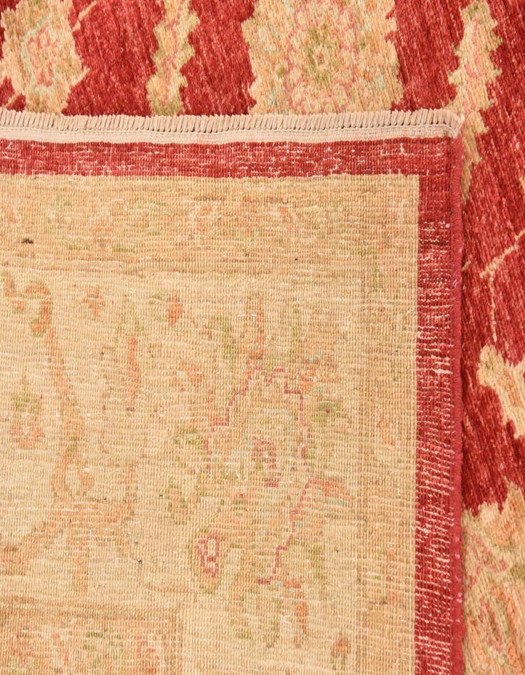 Detail image of  6' 6 x 9' 9  Hand Knotted Peshawar Ziegler Rug