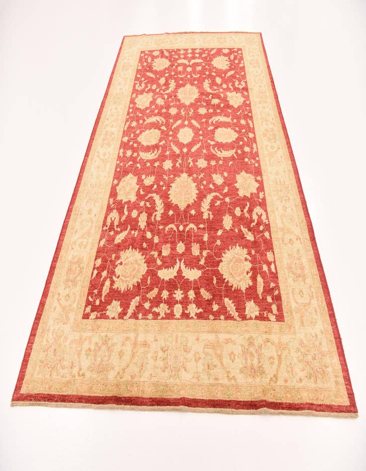 Detail image of  6' 6 x 9' 9  Hand Knotted Peshawar Ziegler Rug