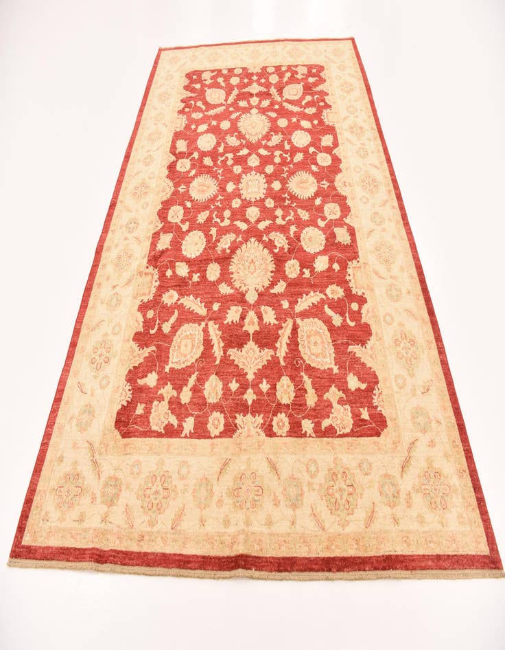 Detail image of  6' 8 x 9' 7  Hand Knotted Peshawar Ziegler Rug