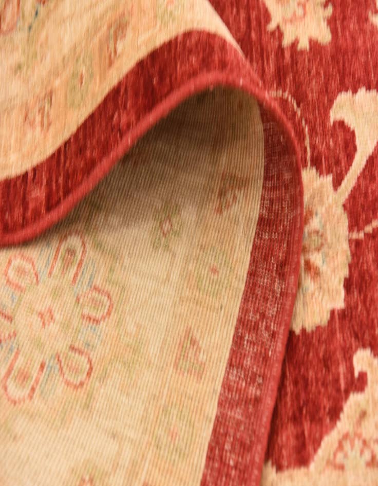 Detail image of  6' 8 x 9' 7  Hand Knotted Peshawar Ziegler Rug