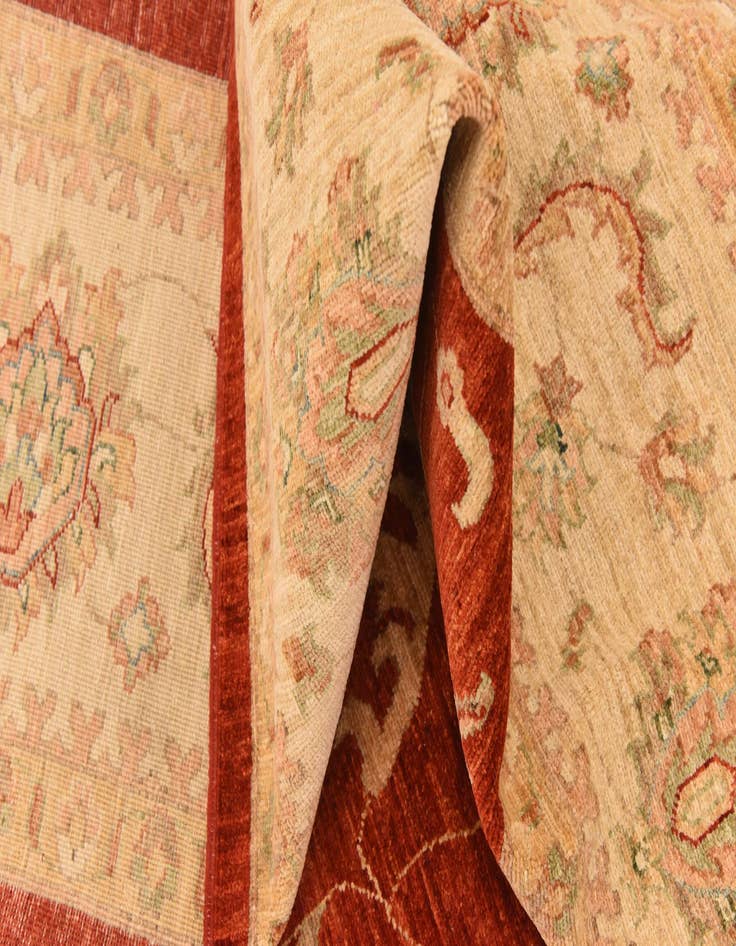 Detail image of  8' 10 x 12' 5  Hand Knotted Peshawar Ziegler Rug